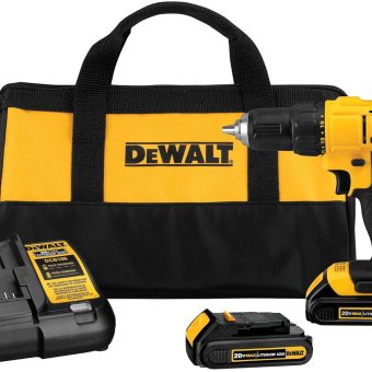 DEWALT 20V Max Cordless Drill/Driver Kit, 2 Batteries and Charger Included (DCD771C2)