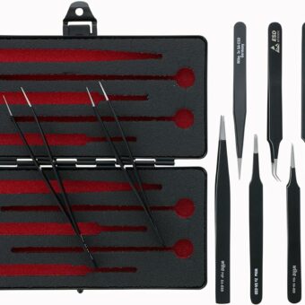 ESD Safe Tweezers Set, 10 Piece